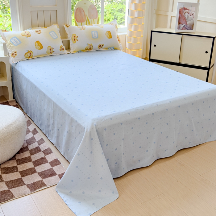 91家纺网 家纺一手货源 找家纺 佑佳家纺 2024新款140克磨毛印花植物羊绒单被套磨毛四件套 午后甜点