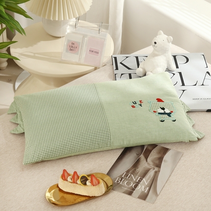 91家纺网 家纺一手货源 找家纺 （总）明星枕业 2024新款全棉儿童卡通荞麦枕幼儿园宝宝枕30*50cm