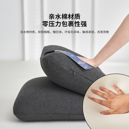 91家纺网 家纺一手货源 找家纺 （总）她喜爱枕芯枕头 2024新款非温感零压力枕-高端面包款记忆棉枕芯 40*70cm