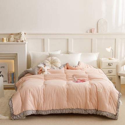 91家纺网 家纺一手货源 找家纺 （总）有货 2024新款韩版提拉米苏一体被冬被春秋被被子被芯