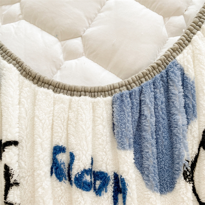 91家纺网 家纺一手货源 找家纺 雯豆家纺 2024冬款新品泰迪绒夹棉床笠三件套北极绒床垫保护套加厚保暖床笠 泰迪绒床笠-顽皮狗-兰