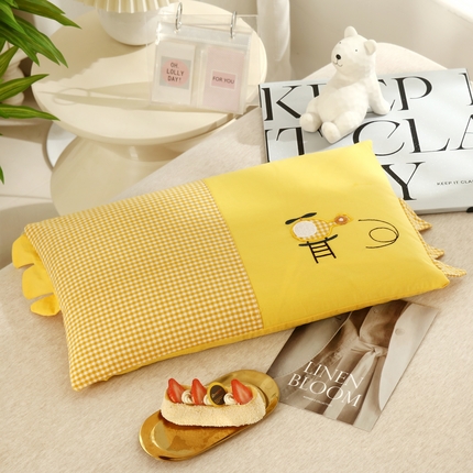 91家纺网 家纺一手货源 找家纺 （总）明星枕业 2024新款全棉儿童卡通荞麦枕幼儿园宝宝枕30*50cm