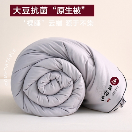 91家纺网 家纺一手货源 找家纺 （总）维洋家纺 2025新款原生初色提花大豆被-单被