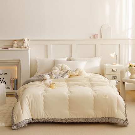 有货 2024新款韩版提拉米苏一体被冬被春秋被被子被芯 提拉米苏-米