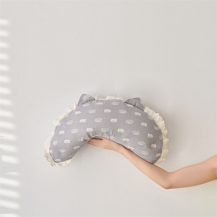 91家纺网 家纺一手货源 找家纺 （总）她喜爱枕芯枕头 2024款双层纱猫耳朵荞麦枕 儿童成人荞麦护颈枕芯午睡枕头幼儿园宝宝成人枕