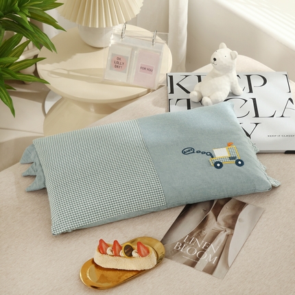 91家纺网 家纺一手货源 找家纺 （总）明星枕业 2024新款全棉儿童卡通荞麦枕幼儿园宝宝枕30*50cm