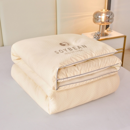 （总）寐居家纺 2024新款A类提花烫钻大豆被芯被子被芯