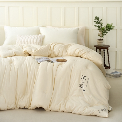 91家纺网 家纺一手货源 找家纺 （总）维洋家纺 2025新款不染原棉大豆被-单被