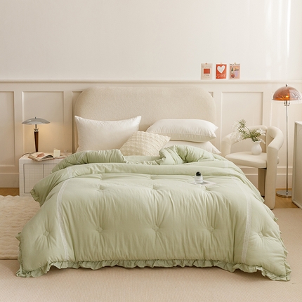 91家纺网 家纺一手货源 找家纺 （总）有货 2024新款棉花糖全棉水洗被冬被春秋被被子被芯