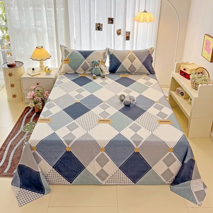 91家纺网 家纺一手货源 找家纺 恩泽家纺 2024新款亲肤柔软全棉印花单品及套件--床单 罗利