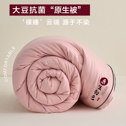 91家纺网 家纺一手货源 找家纺 （总）维洋家纺 2025新款原生初色提花大豆被-单被