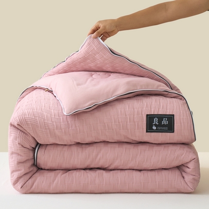 91家纺网 家纺一手货源 找家纺 （总）维洋家纺 2025新款华夫格提花大豆被-子母被