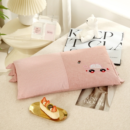 91家纺网 家纺一手货源 找家纺 （总）明星枕业 2024新款全棉儿童卡通荞麦枕幼儿园宝宝枕30*50cm