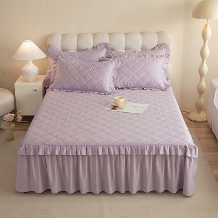 91家纺网 家纺一手货源 找家纺 （总）美达 2025新款A类全棉抗菌夹棉床裙