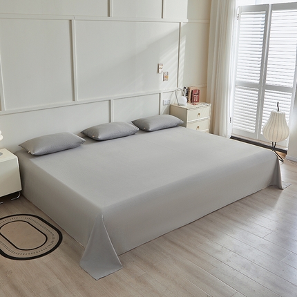 91家纺网 家纺一手货源 找家纺 七仙女家纺 2025新款全棉生态磨毛-前程似锦系列-大炕单 高级灰