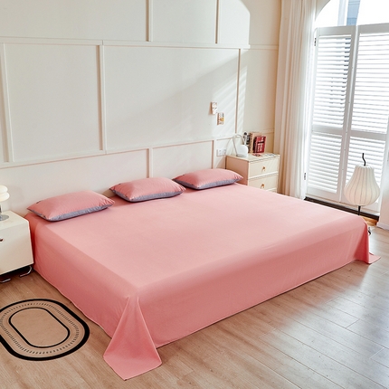 91家纺网 家纺一手货源 找家纺 七仙女家纺 2025新款全棉生态磨毛-前程似锦系列-大炕单 芍药粉