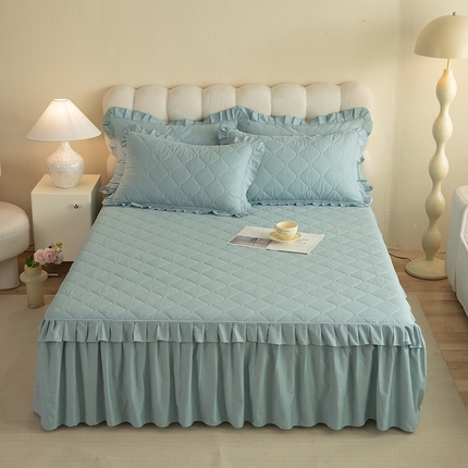 91家纺网 家纺一手货源 找家纺 （总）美达 2025新款A类全棉抗菌夹棉床裙