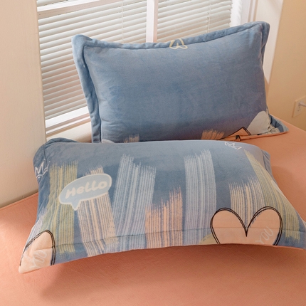 91家纺网 家纺一手货源 找家纺 （总）富馨莱 2024新款牛奶绒全消光枕套