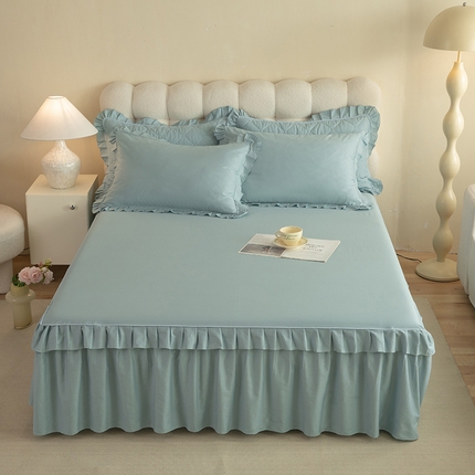 91家纺网 家纺一手货源 找家纺 （总）美达 2025新款A类全棉抗菌单层床裙