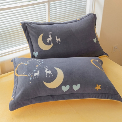 91家纺网 家纺一手货源 找家纺 （总）富馨莱 2024新款牛奶绒全消光枕套