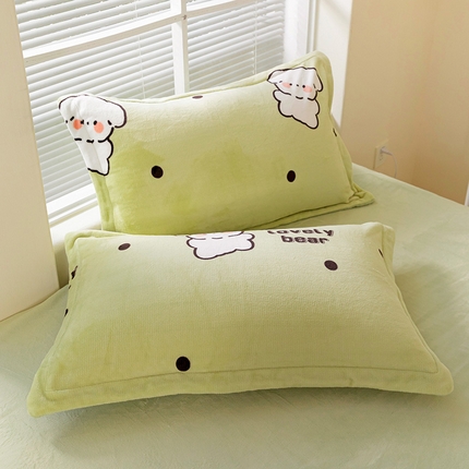 91家纺网 家纺一手货源 找家纺 （总）富馨莱 2024新款牛奶绒全消光枕套