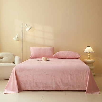 91家纺网 家纺一手货源 找家纺 （总）七仙女家纺 2025新款A类230g高克重牛奶绒单品床单