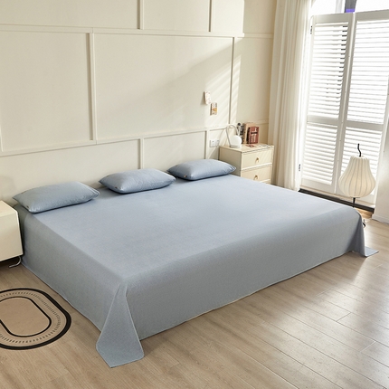 91家纺网 家纺一手货源 找家纺 七仙女家纺 2025新款全棉生态磨毛-前程似锦系列-大炕单 星辰兰