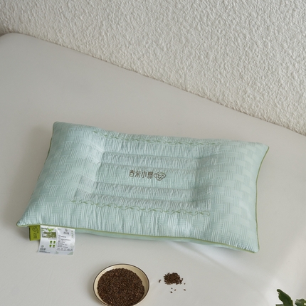 91家纺网 家纺一手货源 找家纺 （总）她喜爱枕芯枕头 2024新款春茶小锦茶香纤维枕决明子枕芯舒适家用助睡眠护颈椎