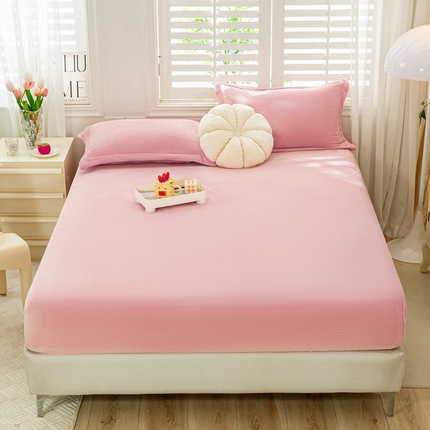 91家纺网 家纺一手货源 找家纺 （总）富馨莱 2024新款印花230克牛奶绒全消光床笠