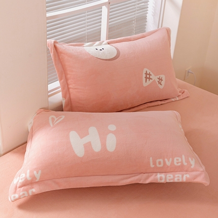 91家纺网 家纺一手货源 找家纺 （总）富馨莱 2024新款牛奶绒全消光枕套