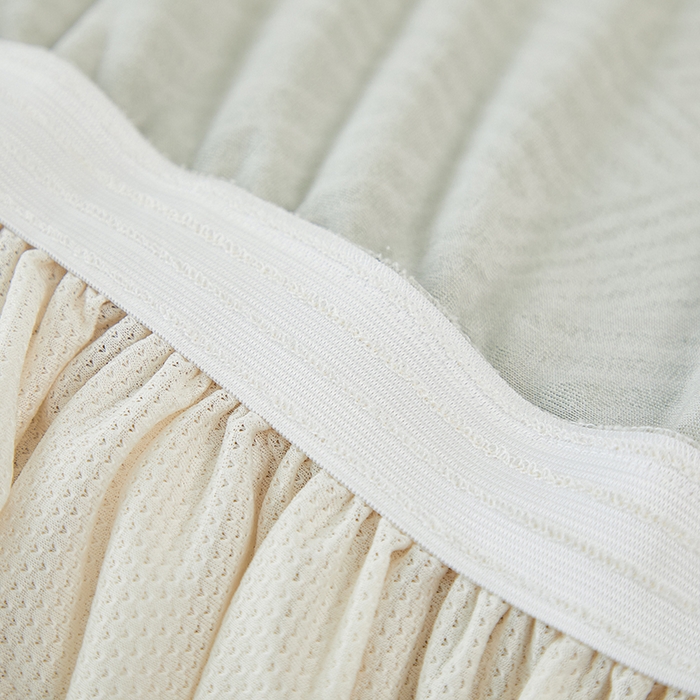 91家纺网 家纺一手货源 找家纺 共鸣沙发套 2024新款臻品提花系列沙发套(裙摆款) 枫纹-灰绿