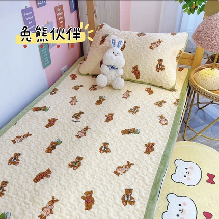 91家纺网 家纺一手货源 找家纺 （总）赫梵茜 2024新款90✖200学生牛奶绒床盖