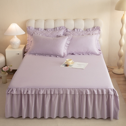 91家纺网 家纺一手货源 找家纺 （总）美达 2025新款A类全棉抗菌单层床裙