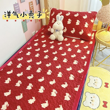 91家纺网 家纺一手货源 找家纺 （总）赫梵茜 2024新款90✖200学生牛奶绒床盖