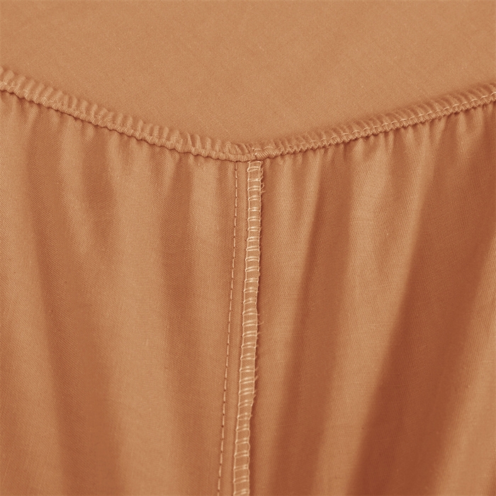 91家纺网 家纺一手货源 找家纺 优尚家纺 2025新款全棉纯棉磨毛床笠系列 浅豆沙