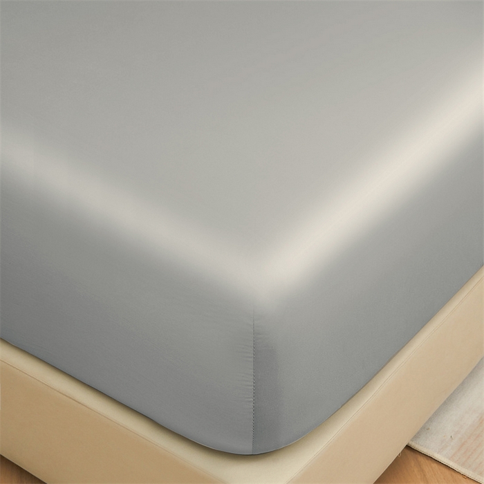 91家纺网 家纺一手货源 找家纺 优尚家纺 2025新款全棉纯棉磨毛床笠系列 绅士灰