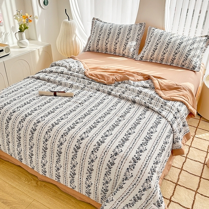 91家纺网 家纺一手货源 找家纺 （总）81号家纺 2024新款1泡泡纱印花夏被四件套