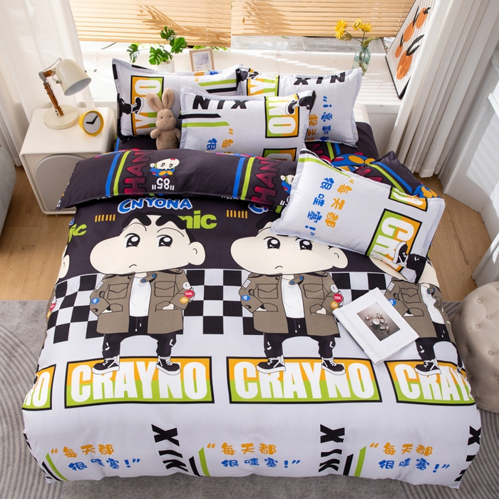 91家纺网 家纺一手货源 找家纺 乐居坊 2024新款亲肤棉美棉芦荟棉四件套新花型（8月）  哇塞小新