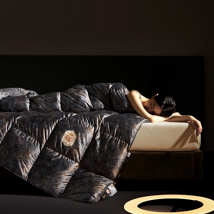 91家纺网 家纺一手货源 找家纺 （总）新款蒙田里斯（拒水）数码印花鹅绒被被子被芯