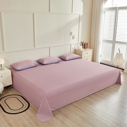 91家纺网 家纺一手货源 找家纺 七仙女家纺 2025新款全棉生态磨毛-前程似锦系列-大炕单 香芋紫