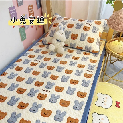 91家纺网 家纺一手货源 找家纺 （总）赫梵茜 2024新款90✖200学生牛奶绒床盖