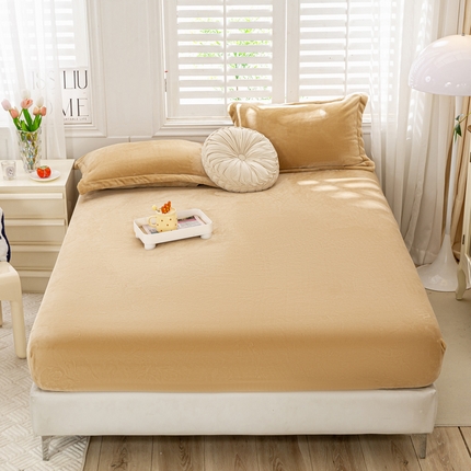 91家纺网 家纺一手货源 找家纺 （总）富馨莱 2024新款印花230克牛奶绒全消光床笠