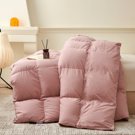 91家纺网 家纺一手货源 找家纺 （总）新款糯感暖芯鹅绒被被子被芯（被头脱卸款）