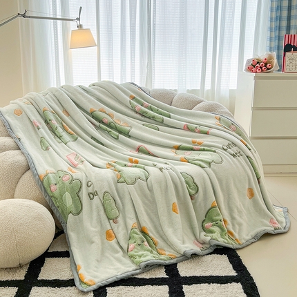 91家纺网 家纺一手货源 找家纺 （总）倾慕家纺 2024新款加厚保暖6D立体雪花绒系列-毛毯