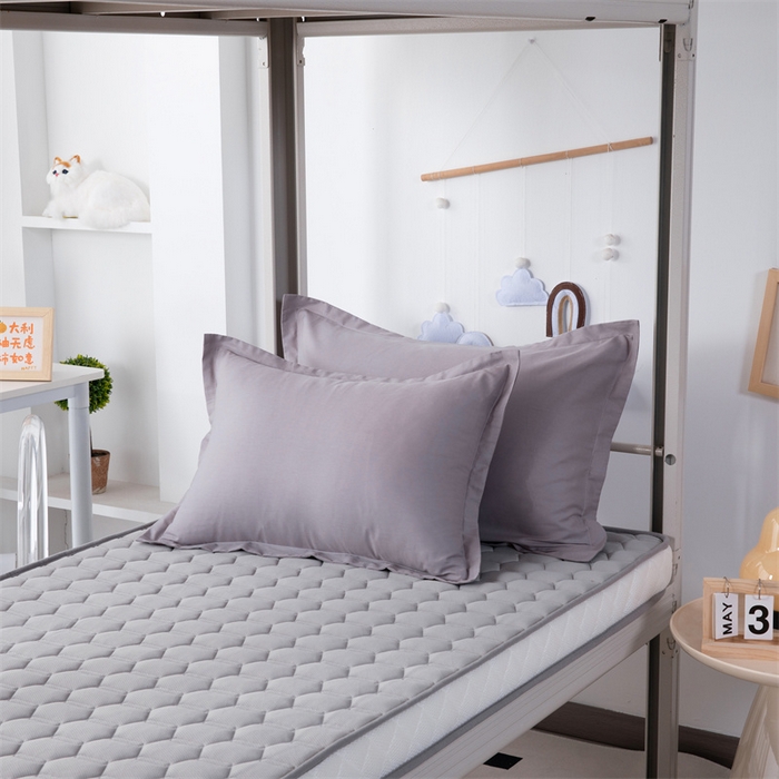 91家纺网 家纺一手货源 找家纺 凌云家纺 2025新款A类全棉拉链式枕套 简约灰