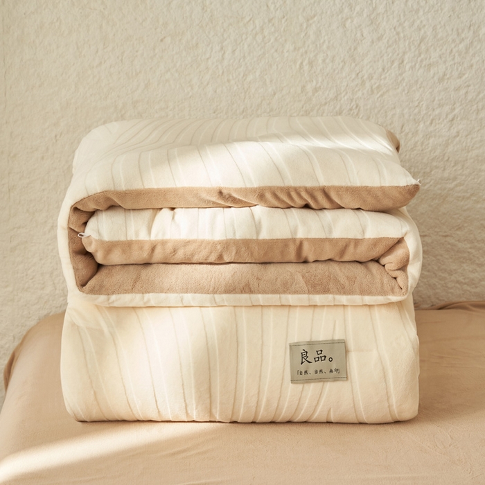 91家纺网 家纺一手货源 找家纺 （总）2024新款牛奶绒牛奶绒雕花冬被四件套