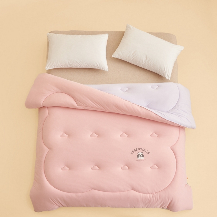 91家纺网 家纺一手货源 找家纺 2024新款b类针织德绒猫猫大豆冬被被子被芯 猫猫被-纱粉