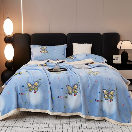 91家纺网 家纺一手货源 找家纺 （总）坦客 2025新款欧棉绒北极绒毯