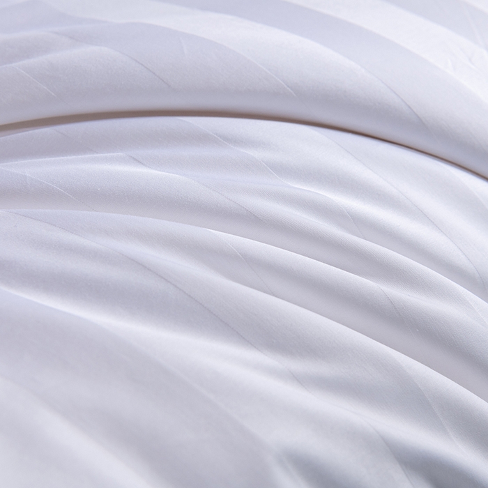 91家纺网 家纺一手货源 找家纺 （总）宜眠家纺 2024高端新款连锁酒店四件套60支全棉纯棉缎条五星级酒店宾馆四件套