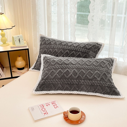 91家纺网 家纺一手货源 找家纺 （总）圣比熊 2025新款220克高克重塔芙绒枕套枕芯套宿舍枕头套单人一对装